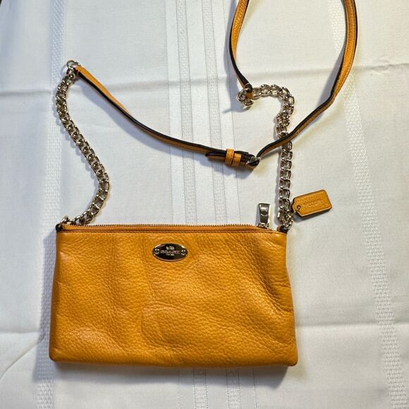 Coach Handbag with Chain Crossbody Strap - Picture 1 of 15